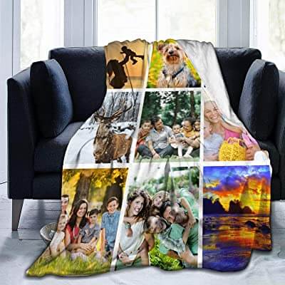 Personalized Photo Bed Sheet with Pillow Cover Set