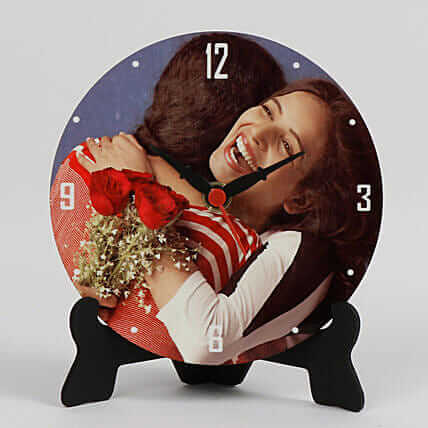 Unique Personalized Table Clock Shape Circle