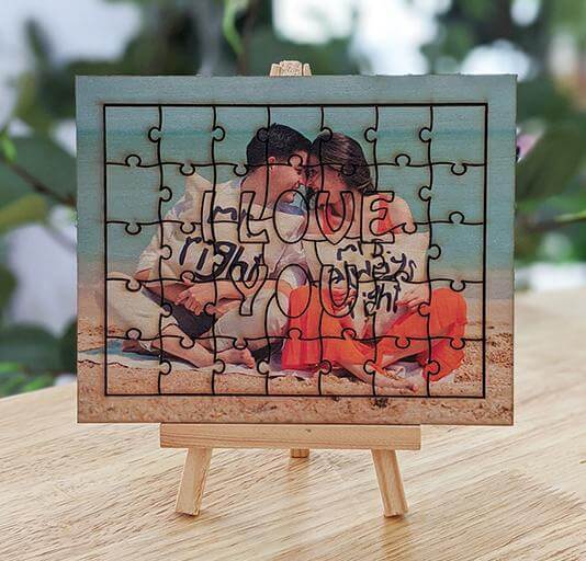 Personalized Square Puzzle for Love