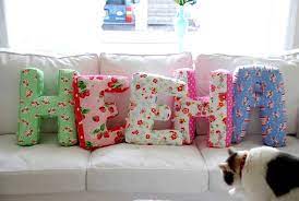 Alphabet Shape Customized Photo Printed Cushion Pillow